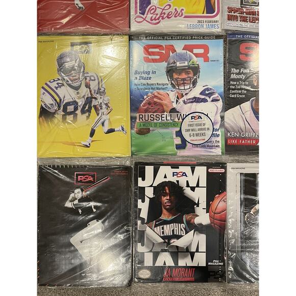 PSA Magazine Lot of 12 2021-2023 LeBron Jordan Mbappe Morant Jeter + More - Picture 3 of 6